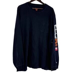 Timberland PRO FR CAT 2 2112 Long Sleeve Crewneck Shirt Mens 3XL Navy Blue Work